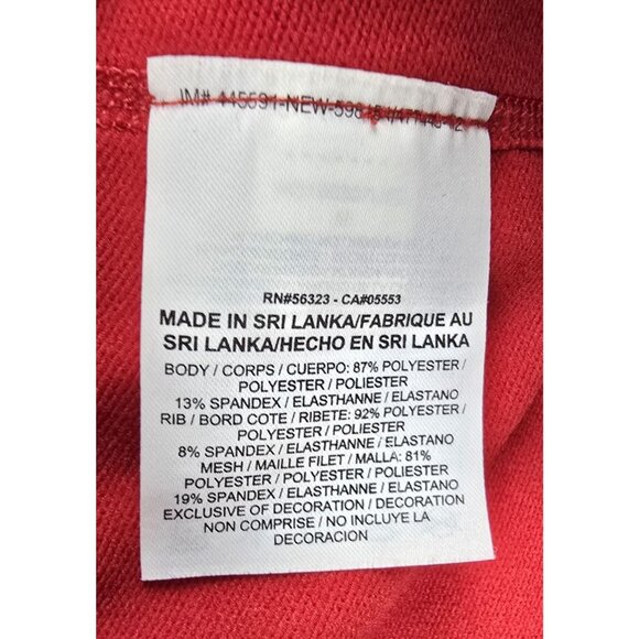 Nike Pro Hyperwarm Womens Red Long Sleeve Half-Zip Pullover M Polyester Blend - Picture 6 of 9